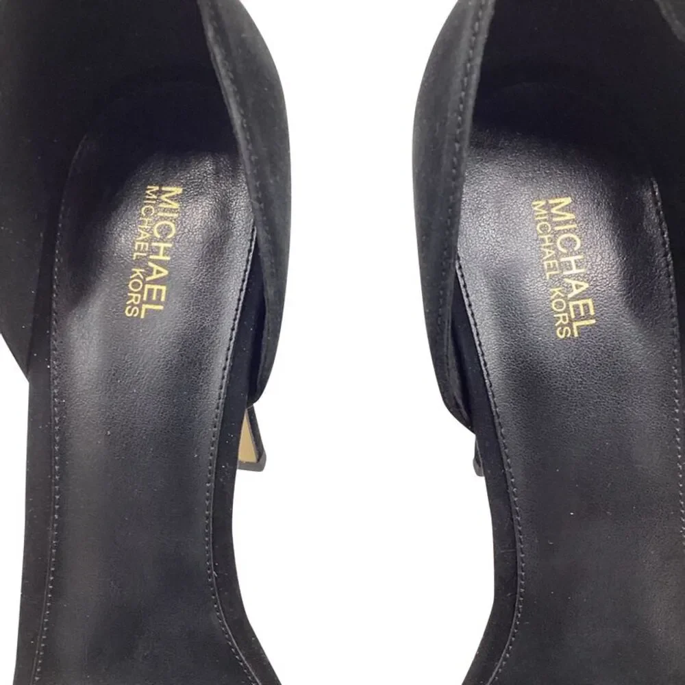 Michael Kors Jordyn Platform Heels in Black Suede